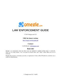 gay porn omegle|LAW ENFORCEMENT GUIDE